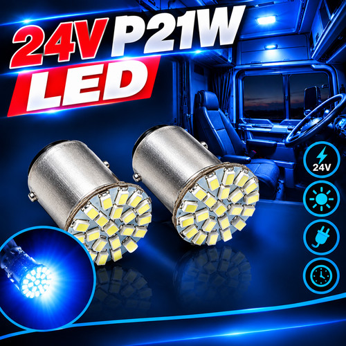 P21w led blau - 2x, 24v