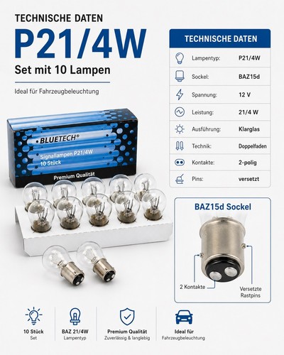 Bluetech p21 4w 12v - 10,