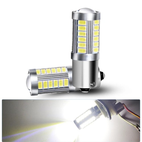 2stk 1156 ba15s led - led, weiß